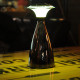 Cordless battery operated mushroom table lamp