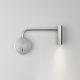 Brushed Nicke hotel bedroom project Bedside wall mounted reading lamps