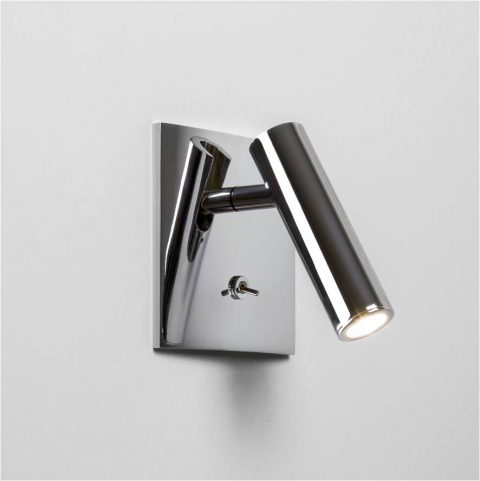 Customized square surface with toggle switch headboard reading wall light