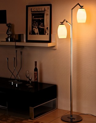 Stainless Steel glass home decorative Floor Lamp