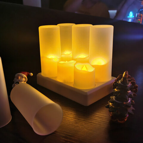 Artificial remote control flickering led candles