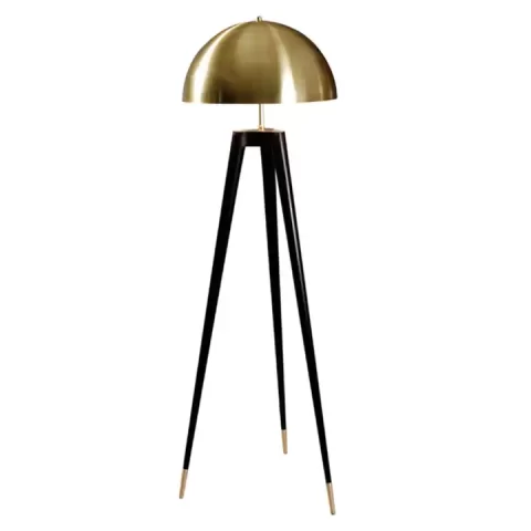 Hotel project decorative copper tripod floor lamp